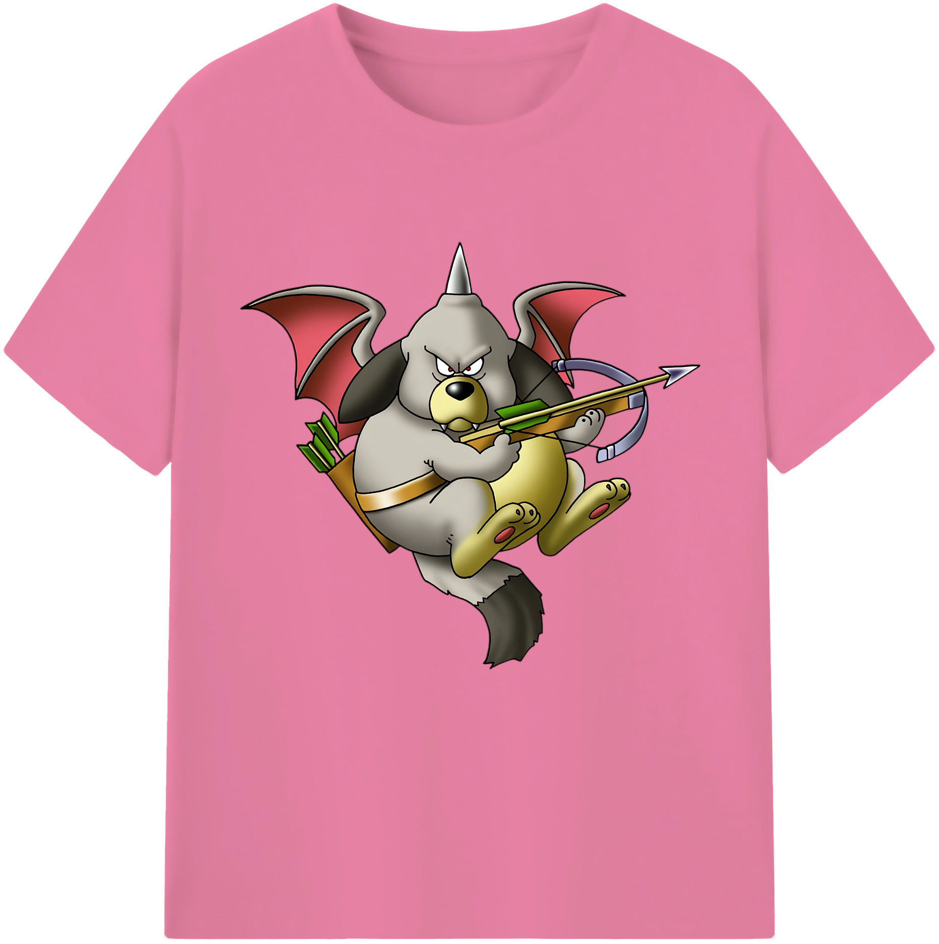（画像用） ドラゴンクエスト Doragon Kuesuto Dragon Quest 綿100％半袖Tシャツ（フロントプリント）